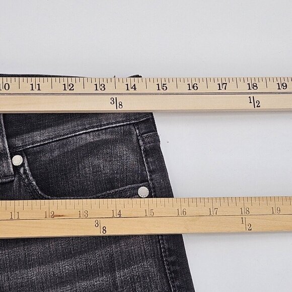 Liverpool Hannah High Rise Crop Flare Jeans Washed Black Women’s Size 4/27 - Picture 8 of 12